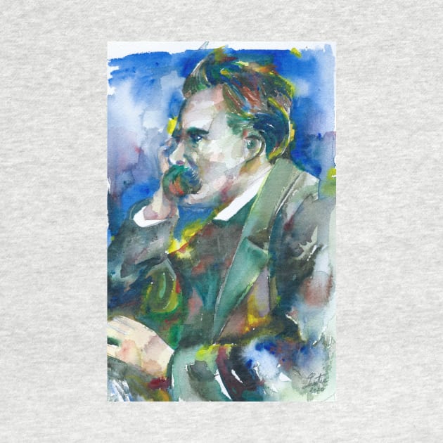 FRIEDRICH NIETZSCHE watercolor portrait.4 by lautir